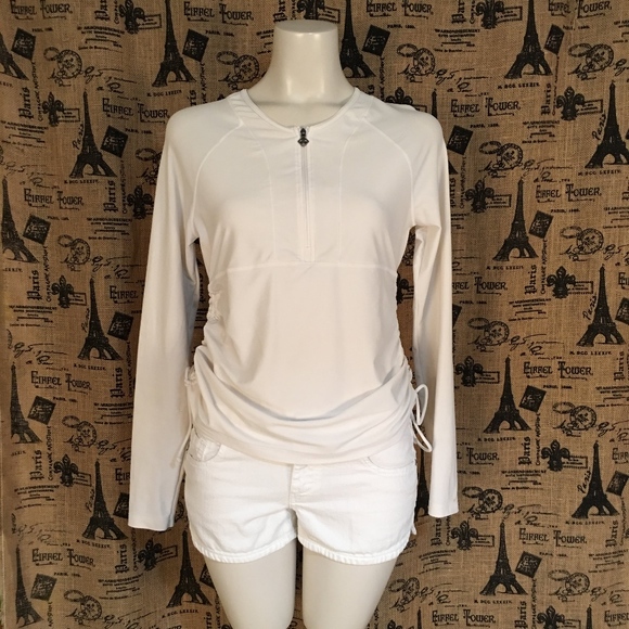 Prana Tops - 4/$20 Prana Performance White Pull Over Top Sz S